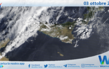 Meteo Sicilia: immagine satellitare Nasa di giovedì 03 ottobre 2024