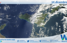 Meteo Sicilia: immagine satellitare Nasa di sabato 14 dicembre 2024
