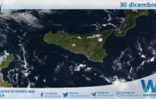 Meteo Sicilia: immagine satellitare Nasa di lunedì 30 dicembre 2024