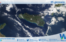 Meteo Sicilia: immagine satellitare Nasa di domenica 05 gennaio 2025