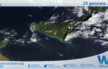 Meteo Sicilia: immagine satellitare Nasa di venerdì 24 gennaio 2025