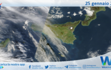 Meteo Sicilia: immagine satellitare Nasa di sabato 25 gennaio 2025