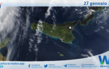 Meteo Sicilia: immagine satellitare Nasa di lunedì 27 gennaio 2025