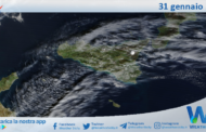 Meteo Sicilia: immagine satellitare Nasa di venerdì 31 gennaio 2025
