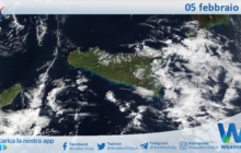 Meteo Sicilia: immagine satellitare Nasa di mercoledì 05 febbraio 2025