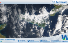 Meteo Sicilia: immagine satellitare Nasa di domenica 16 febbraio 2025