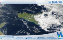 Meteo Sicilia: immagine satellitare Nasa di mercoledì 19 febbraio 2025