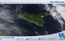Meteo Sicilia: immagine satellitare Nasa di venerdì 28 febbraio 2025