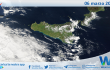 Meteo Sicilia: immagine satellitare Nasa di giovedì 06 marzo 2025