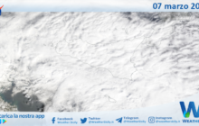 Meteo Sicilia: immagine satellitare Nasa di venerdì 07 marzo 2025