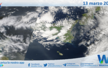 Meteo Sicilia: immagine satellitare Nasa di giovedì 13 marzo 2025