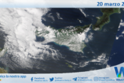 Meteo Sicilia: immagine satellitare Nasa di giovedì 20 marzo 2025