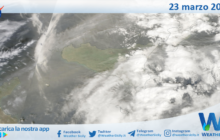 Meteo Sicilia: immagine satellitare Nasa di domenica 23 marzo 2025