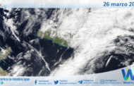 Meteo Sicilia: immagine satellitare Nasa di mercoledì 26 marzo 2025