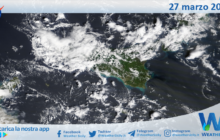 Meteo Sicilia: immagine satellitare Nasa di giovedì 27 marzo 2025