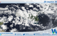 Meteo Sicilia: immagine satellitare Nasa di sabato 29 marzo 2025