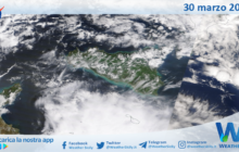 Meteo Sicilia: immagine satellitare Nasa di domenica 30 marzo 2025