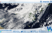 Meteo Sicilia: immagine satellitare Nasa di lunedì 31 marzo 2025