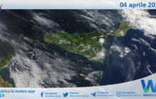 Meteo Sicilia: immagine satellitare Nasa di venerdì 04 aprile 2025