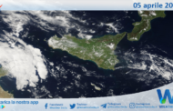 Meteo Sicilia: immagine satellitare Nasa di sabato 05 aprile 2025