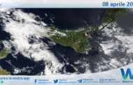 Meteo Sicilia: immagine satellitare Nasa di martedì 08 aprile 2025