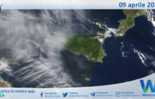 Meteo Sicilia: immagine satellitare Nasa di mercoledì 09 aprile 2025