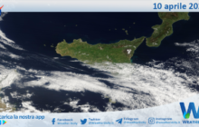 Meteo Sicilia: immagine satellitare Nasa di giovedì 10 aprile 2025