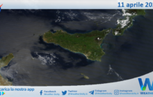 Meteo Sicilia: immagine satellitare Nasa di venerdì 11 aprile 2025