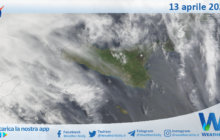 Meteo Sicilia: immagine satellitare Nasa di domenica 13 aprile 2025