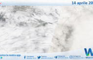 Meteo Sicilia: immagine satellitare Nasa di lunedì 14 aprile 2025