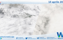 Meteo Sicilia: immagine satellitare Nasa di lunedì 14 aprile 2025