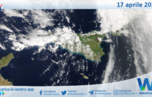 Meteo Sicilia: immagine satellitare Nasa di giovedì 17 aprile 2025
