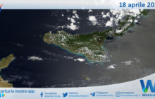 Meteo Sicilia: immagine satellitare Nasa di venerdì 18 aprile 2025