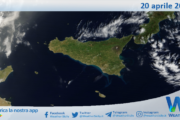 Meteo Sicilia: immagine satellitare Nasa di domenica 20 aprile 2025