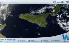 Meteo Sicilia: immagine satellitare Nasa di domenica 20 aprile 2025