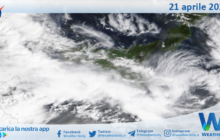 Meteo Sicilia: immagine satellitare Nasa di lunedì 21 aprile 2025