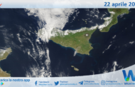 Meteo Sicilia: immagine satellitare Nasa di martedì 22 aprile 2025