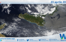 Meteo Sicilia: immagine satellitare Nasa di mercoledì 23 aprile 2025