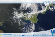 Meteo Sicilia: immagine satellitare Nasa di giovedì 24 aprile 2025