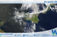 Meteo Sicilia: immagine satellitare Nasa di giovedì 24 aprile 2025