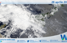 Meteo Sicilia: immagine satellitare Nasa di lunedì 28 aprile 2025