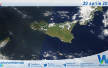 Meteo Sicilia: immagine satellitare Nasa di martedì 29 aprile 2025