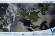 Meteo Sicilia: immagine satellitare Nasa di sabato 03 maggio 2025