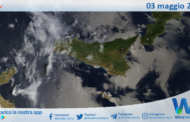 Meteo Sicilia: immagine satellitare Nasa di sabato 03 maggio 2025