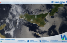 Meteo Sicilia: immagine satellitare Nasa di sabato 03 maggio 2025