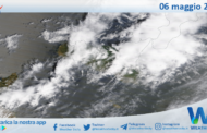 Meteo Sicilia: immagine satellitare Nasa di martedì 06 maggio 2025