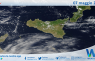 Meteo Sicilia: immagine satellitare Nasa di mercoledì 07 maggio 2025