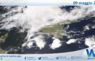 Meteo Sicilia: immagine satellitare Nasa di venerdì 09 maggio 2025