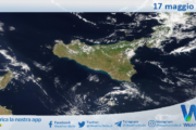 Meteo Sicilia: immagine satellitare Nasa di sabato 17 maggio 2025