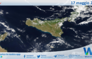 Meteo Sicilia: immagine satellitare Nasa di sabato 17 maggio 2025